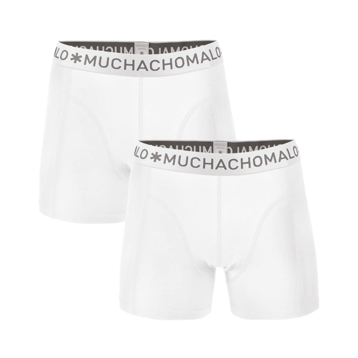 1010 2pk Solid Boxer 01 White