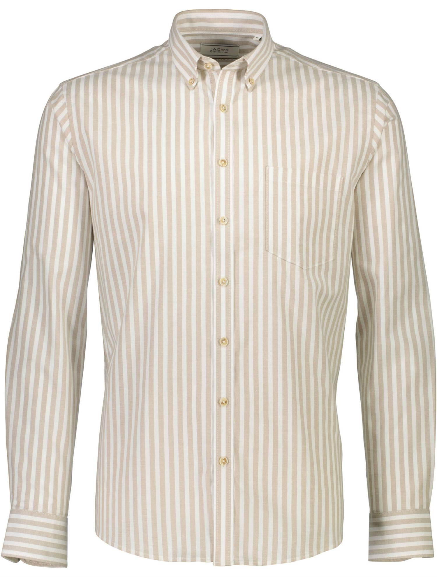 Striped superflex oxford L/S Sand