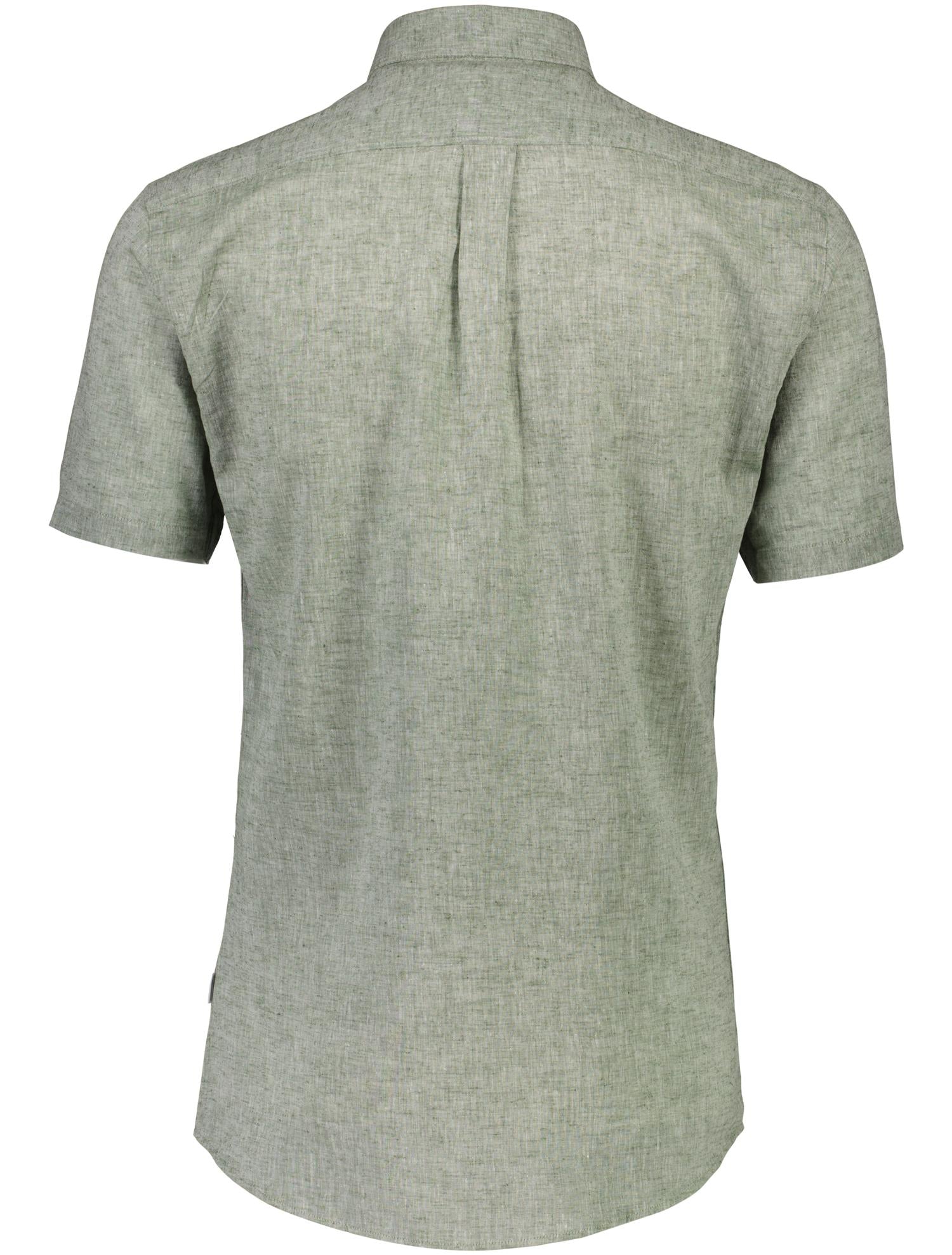Linen/cotton shirt S/S Army