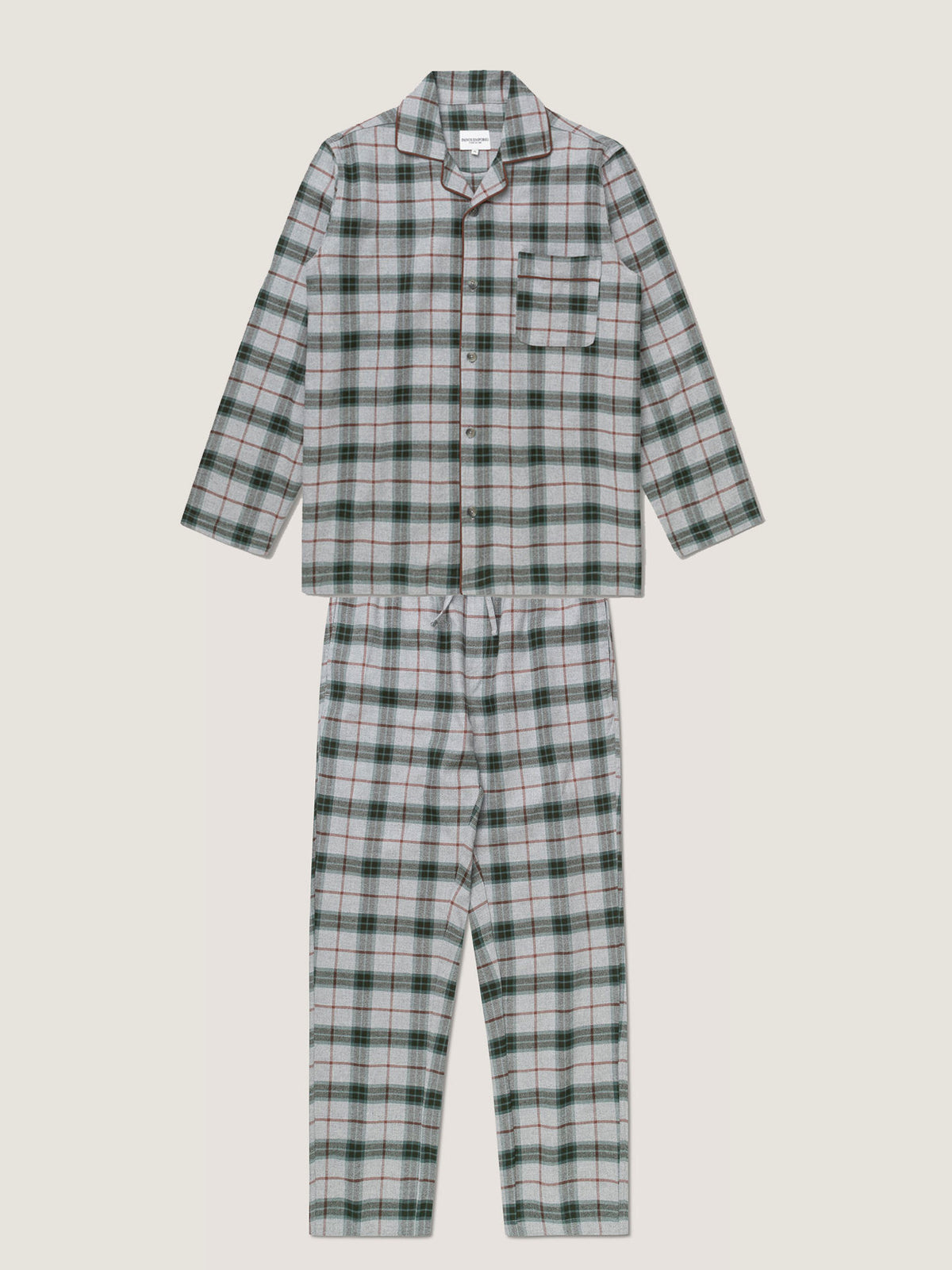 Pj Set Grey Tartan