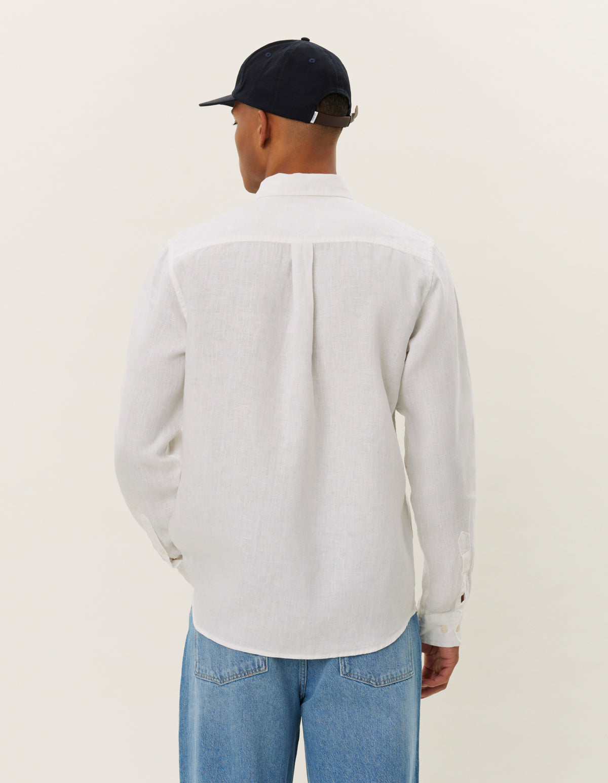 Kristian Linen B.D. Shirt White