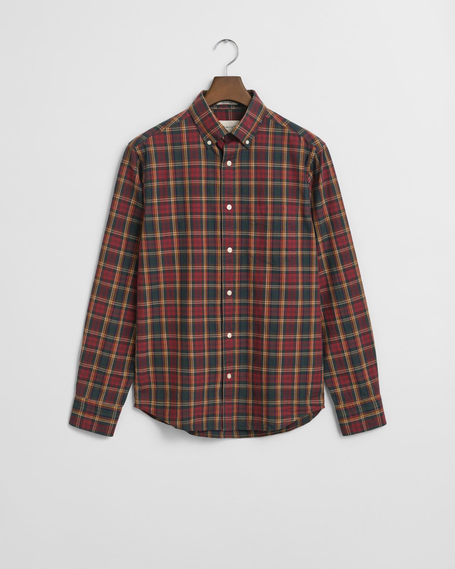 Reg Archive Poplin Check Shirt Plumped Red