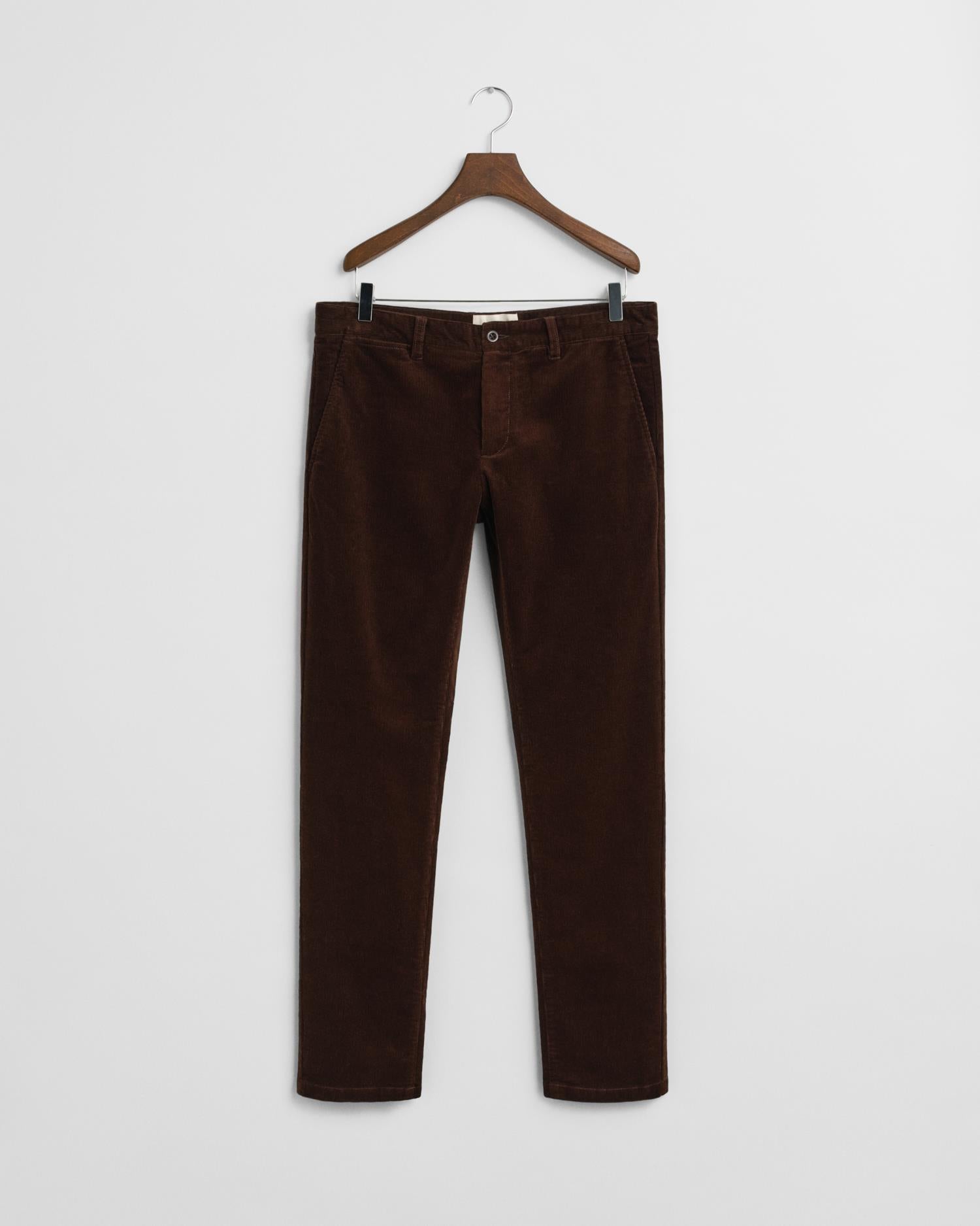 Slim Cord Chinos Rich Brown