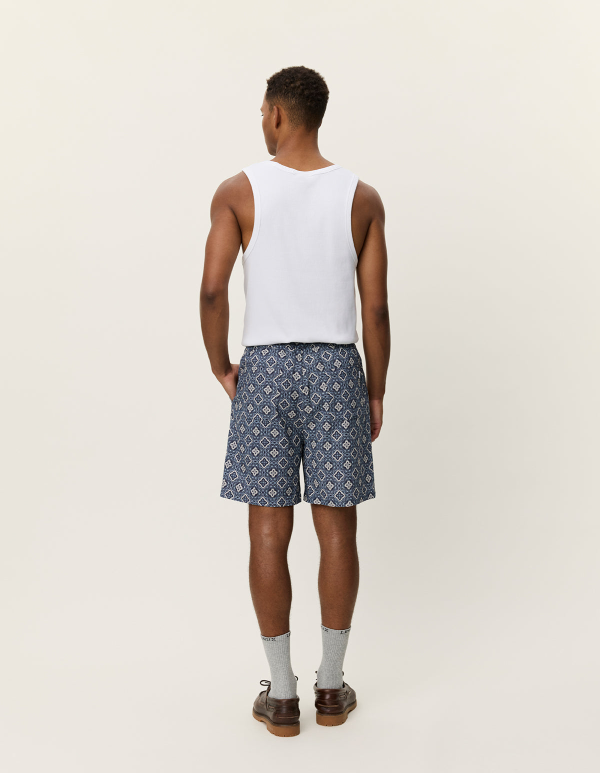 Harry arabesque AOP Blå