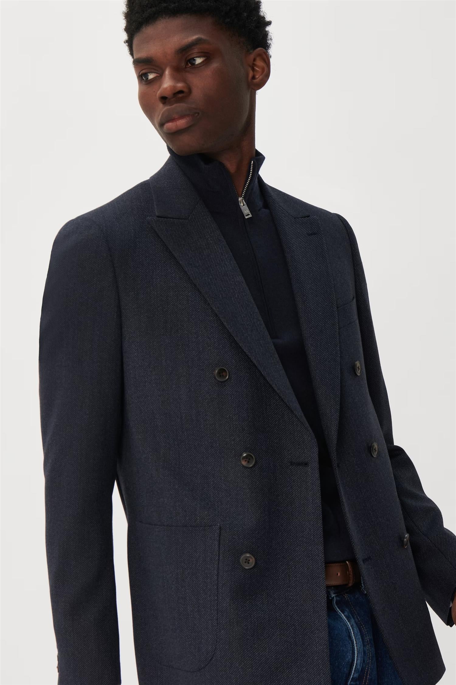 Magaret double jacket Blue