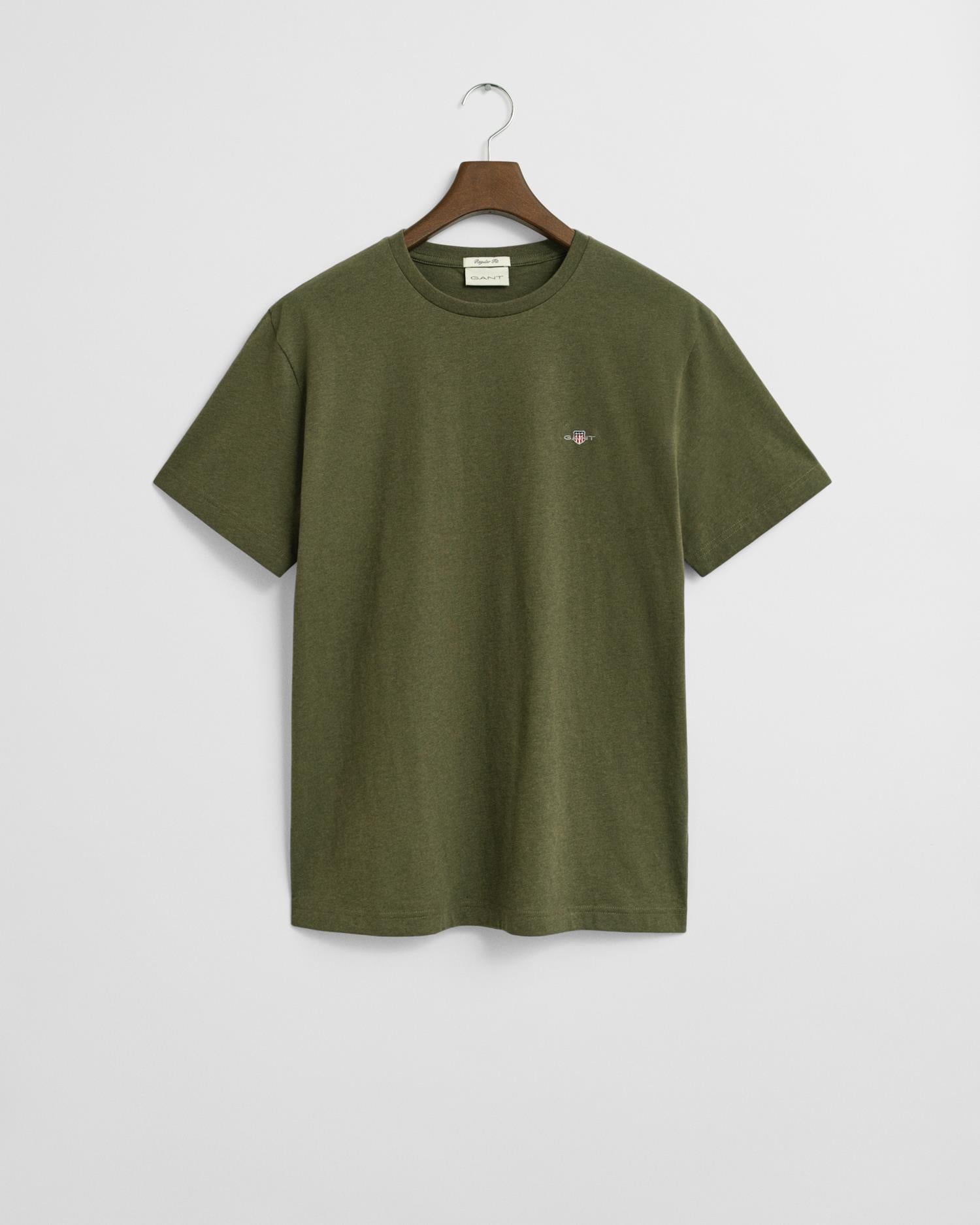 Reg Shield Ss T-Shirt Khaki Green Mel