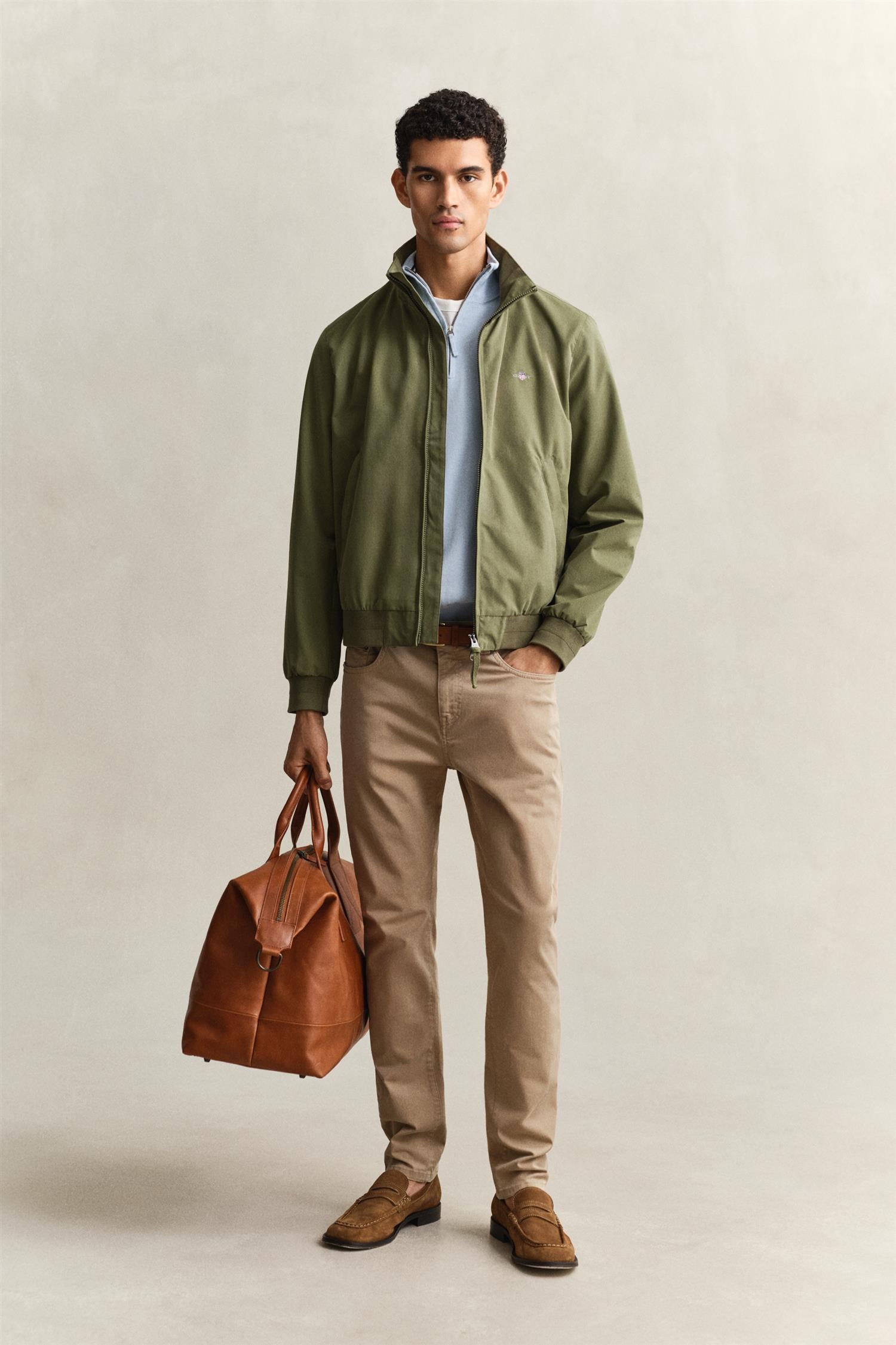 Lett Hampshire-Jakke Dry Herb Green