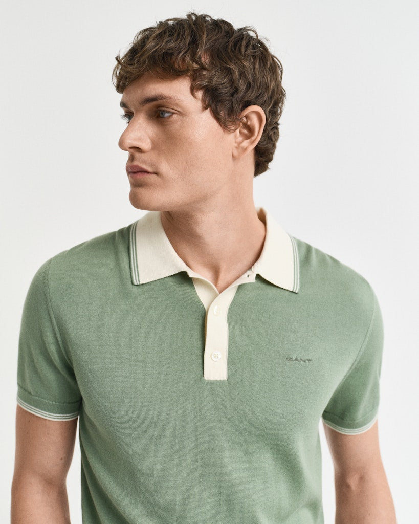 MODAL BLEND SS POLO Kalamata Green