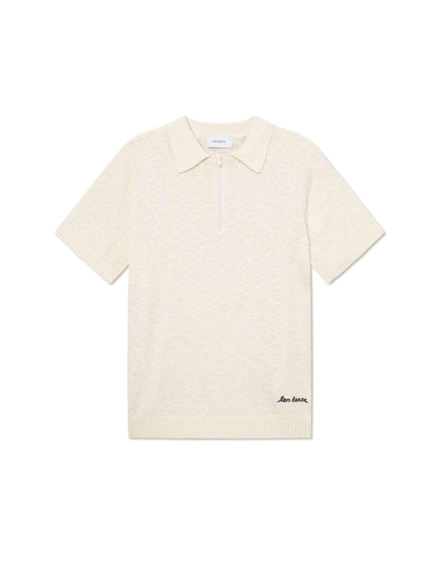 Brad Zipper Polo Ivory