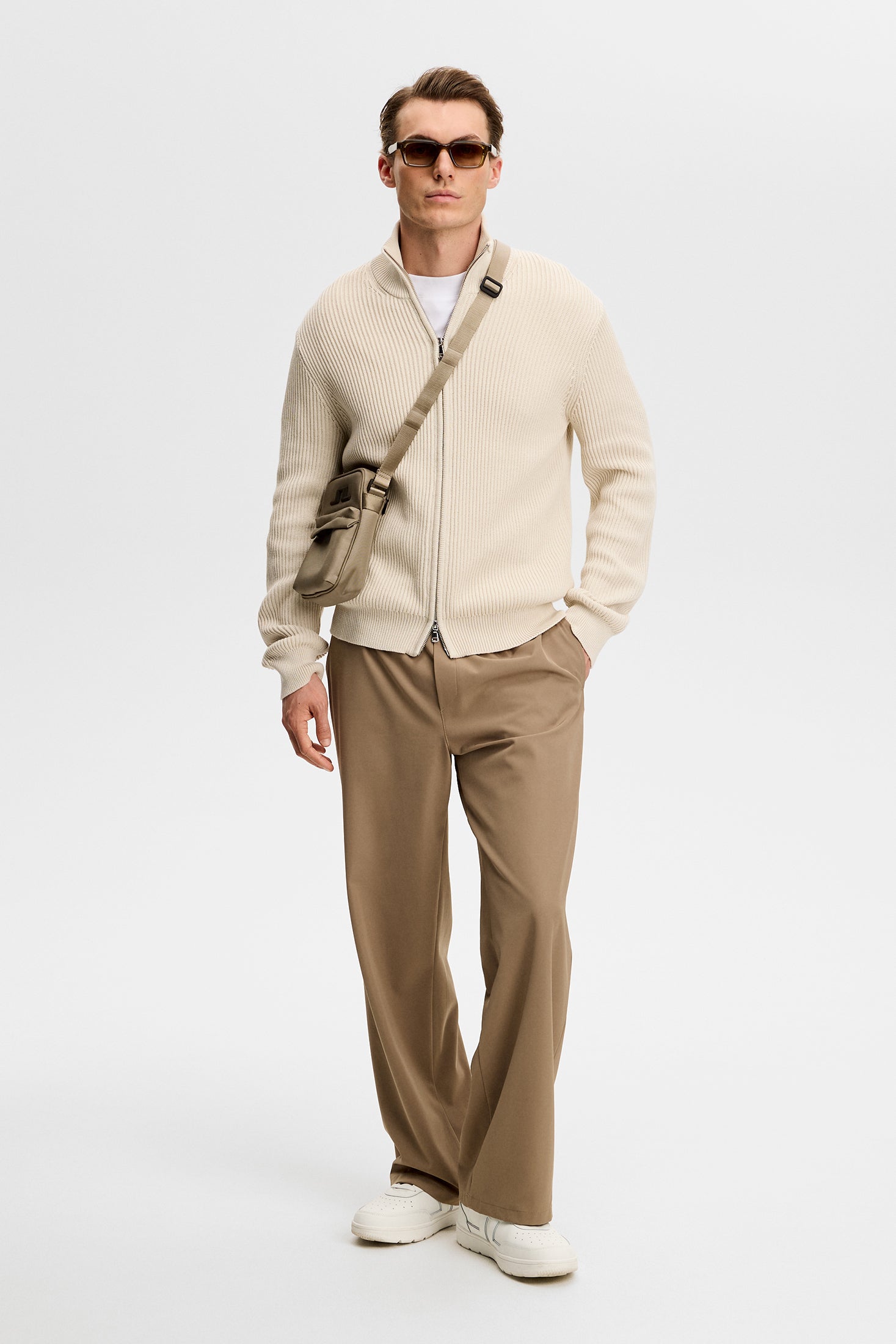 Alexis Full Zip Cardigan Moonbeam