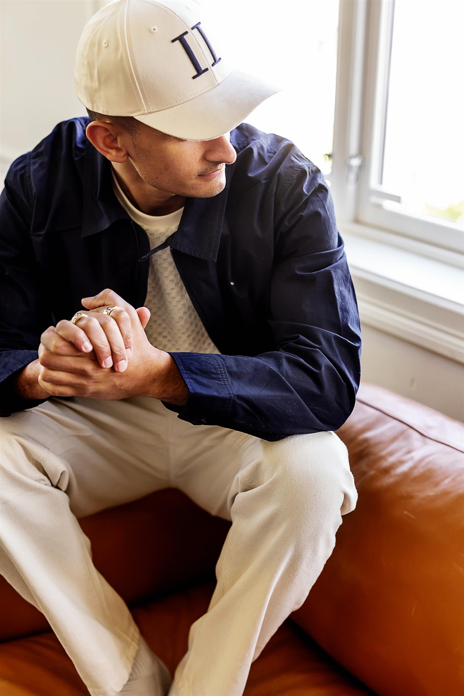 LIGHTWEIGHT COTTON IVY JACKET Desert Sky