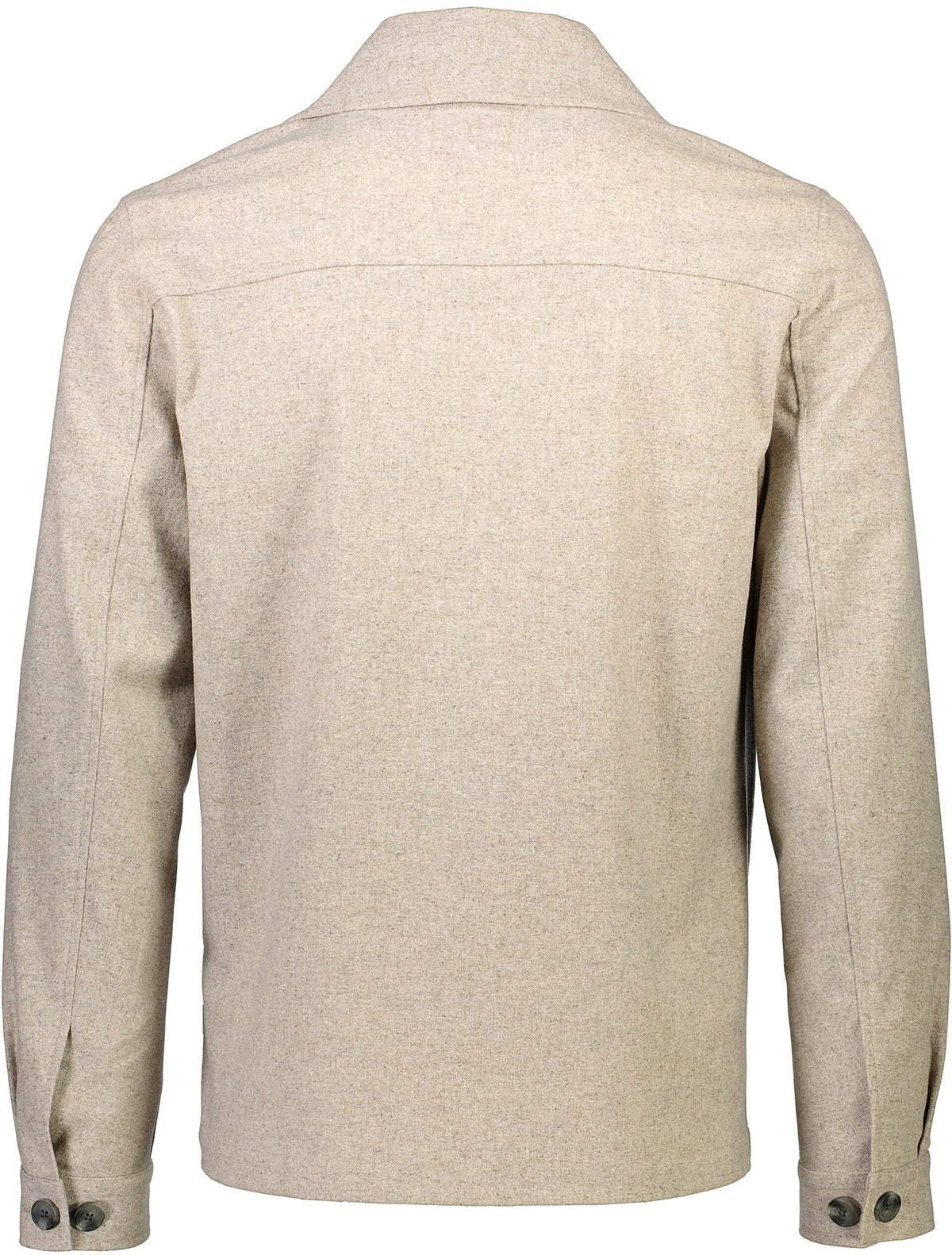 Cropped length overshirt jacket Dk Sand Mel