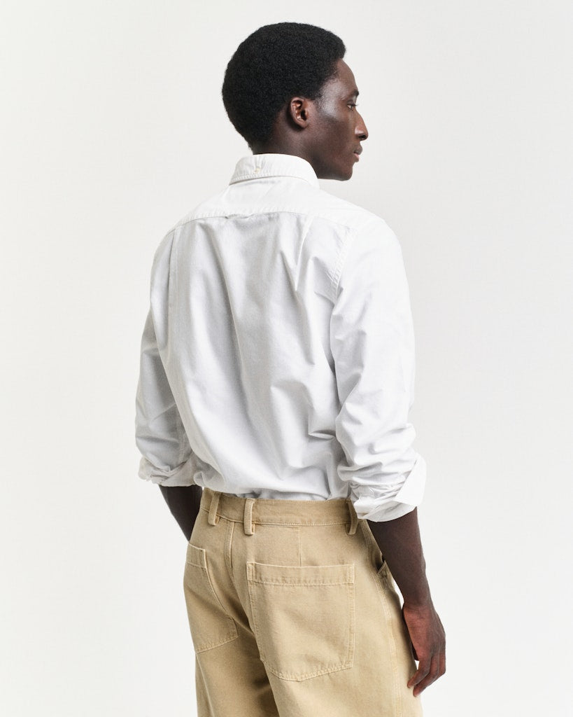 Slim oxford shirt Hvit
