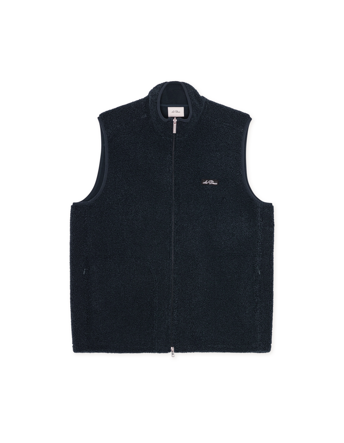 Patch Teddy Vest Dark Navy Blue