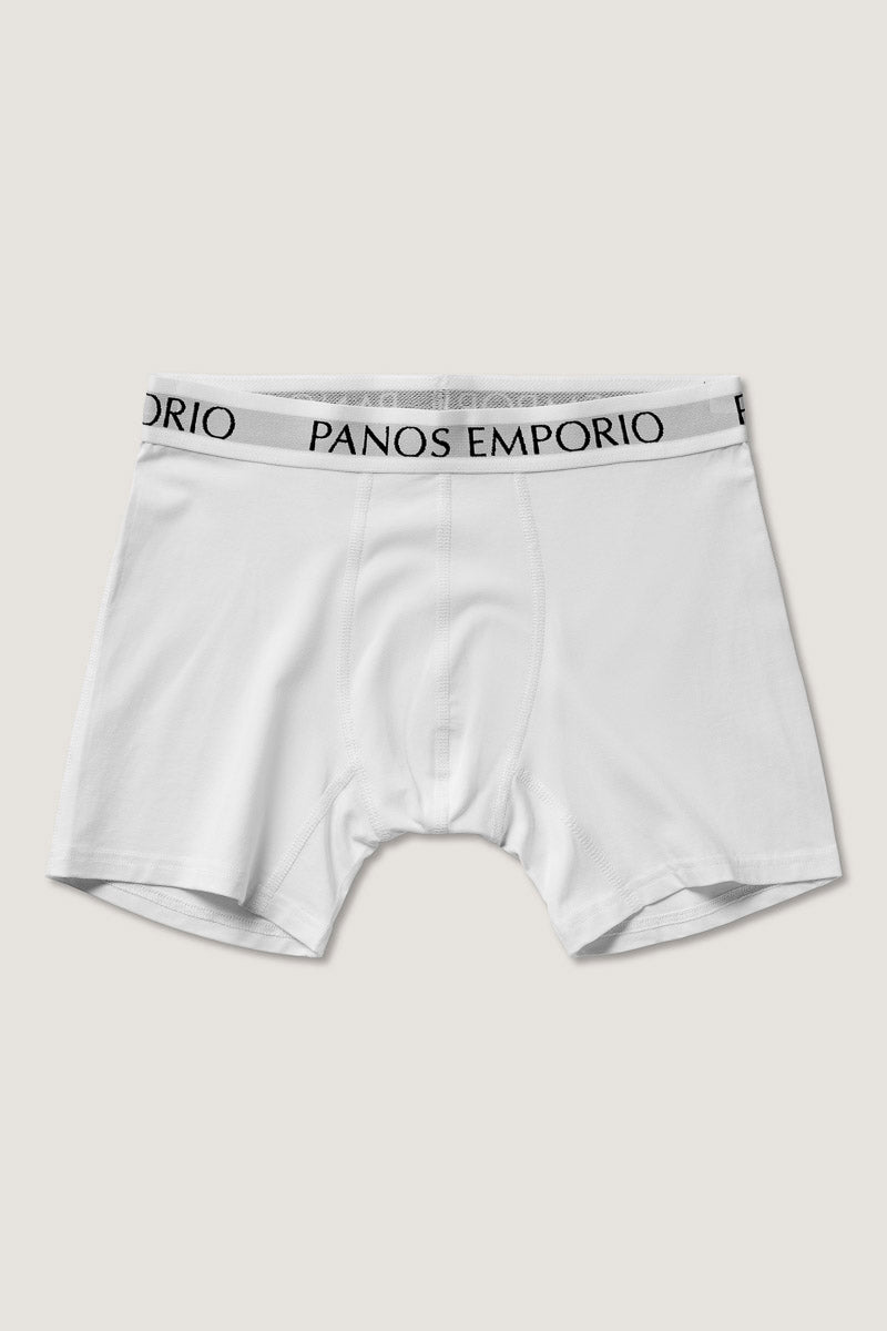 3pk Base Bamboo Boxer White/White/White