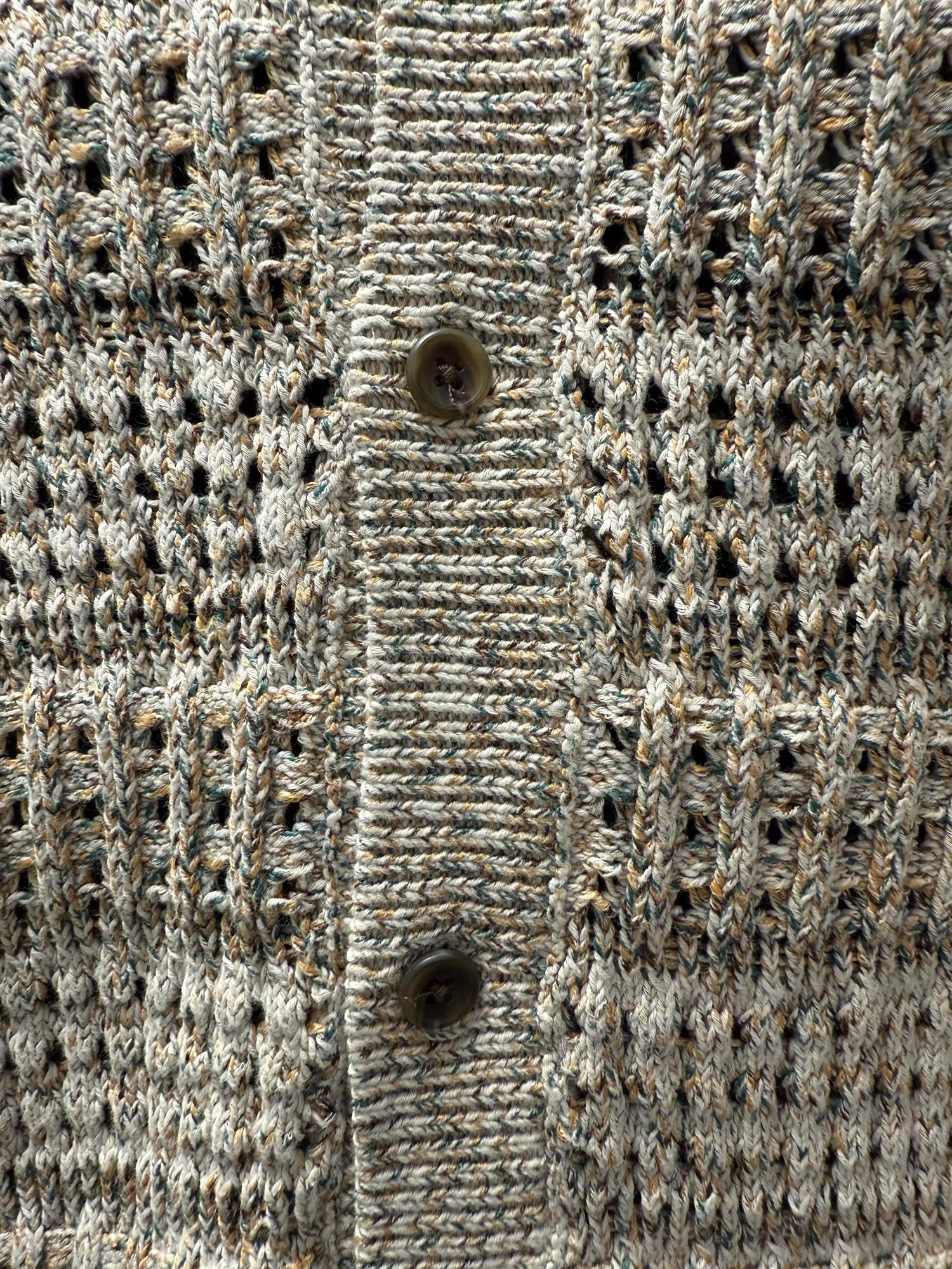 Elvin Structure Knitted SS Shirt Light Sand