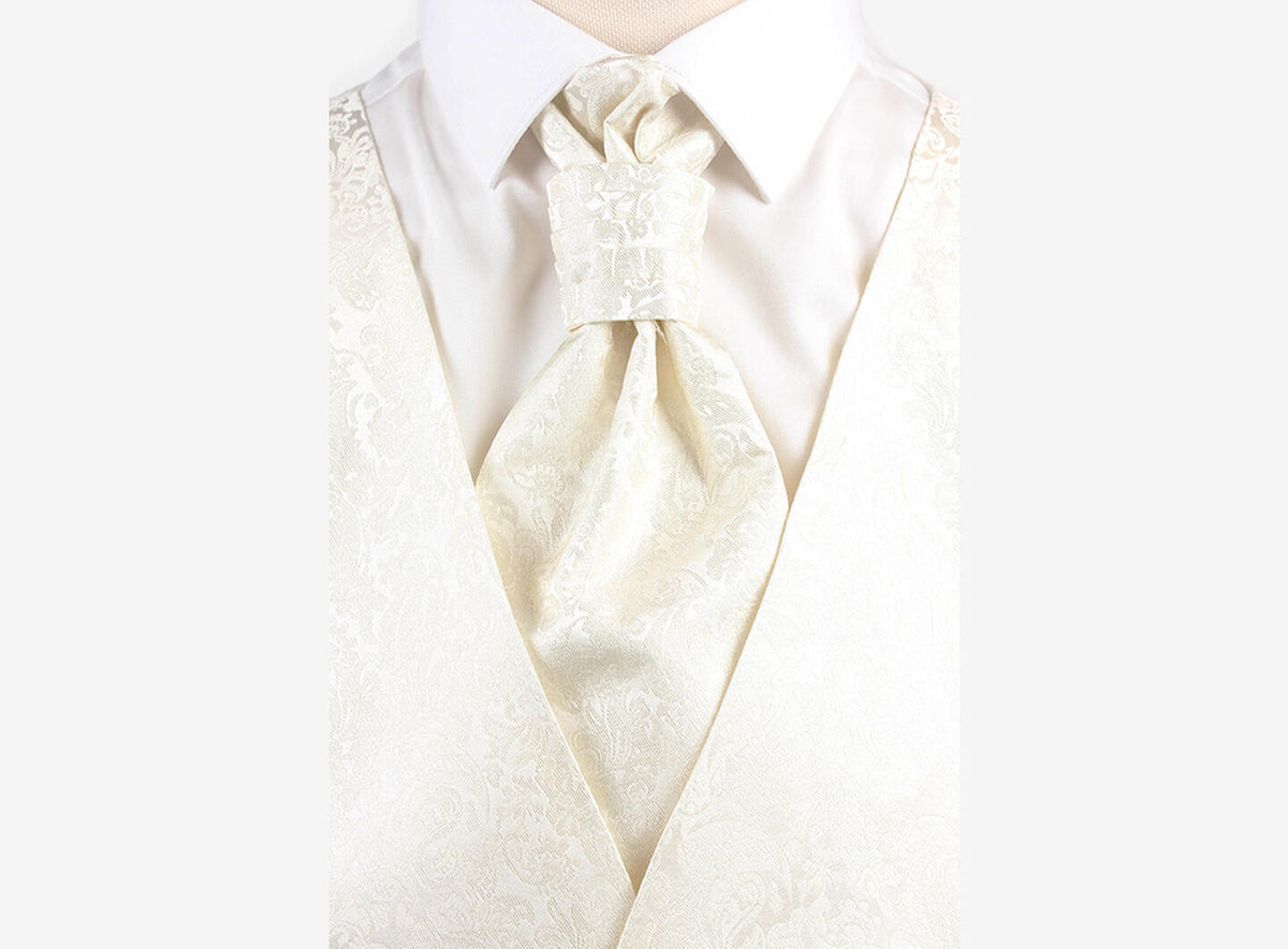 Brocade tie cream Cream
