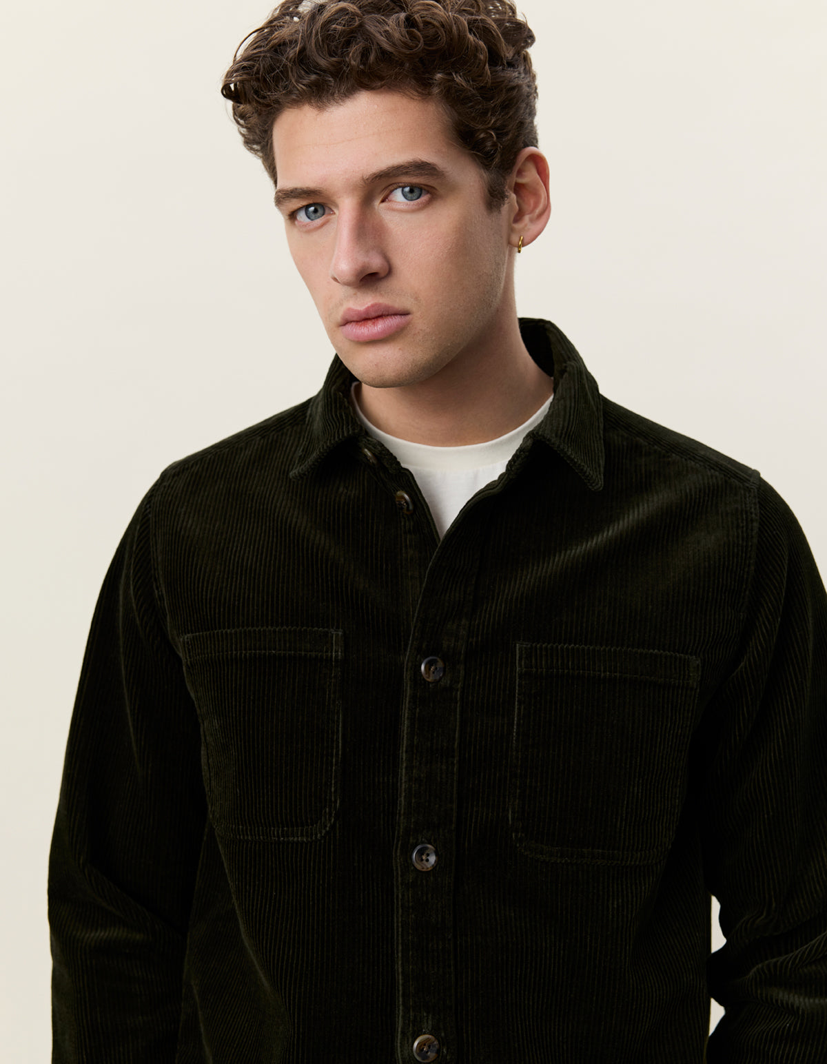 Corduroy Overshirt Rosin Green