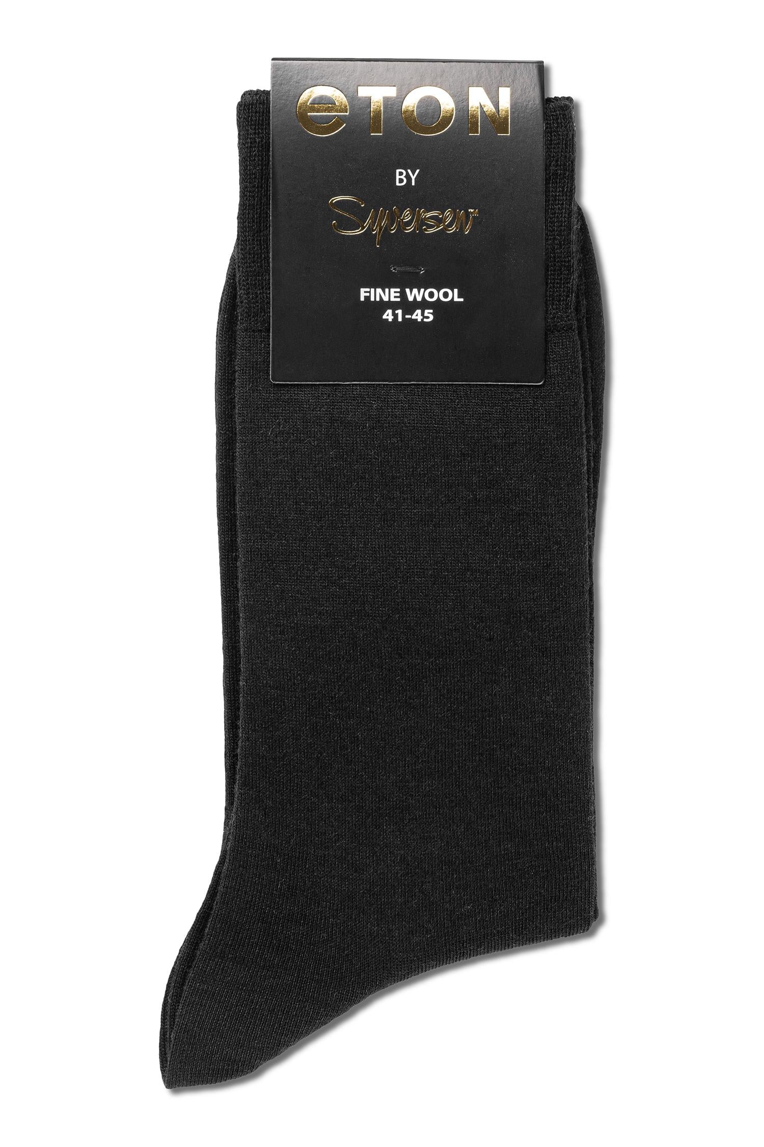 Eton Fine Wool Plain Black