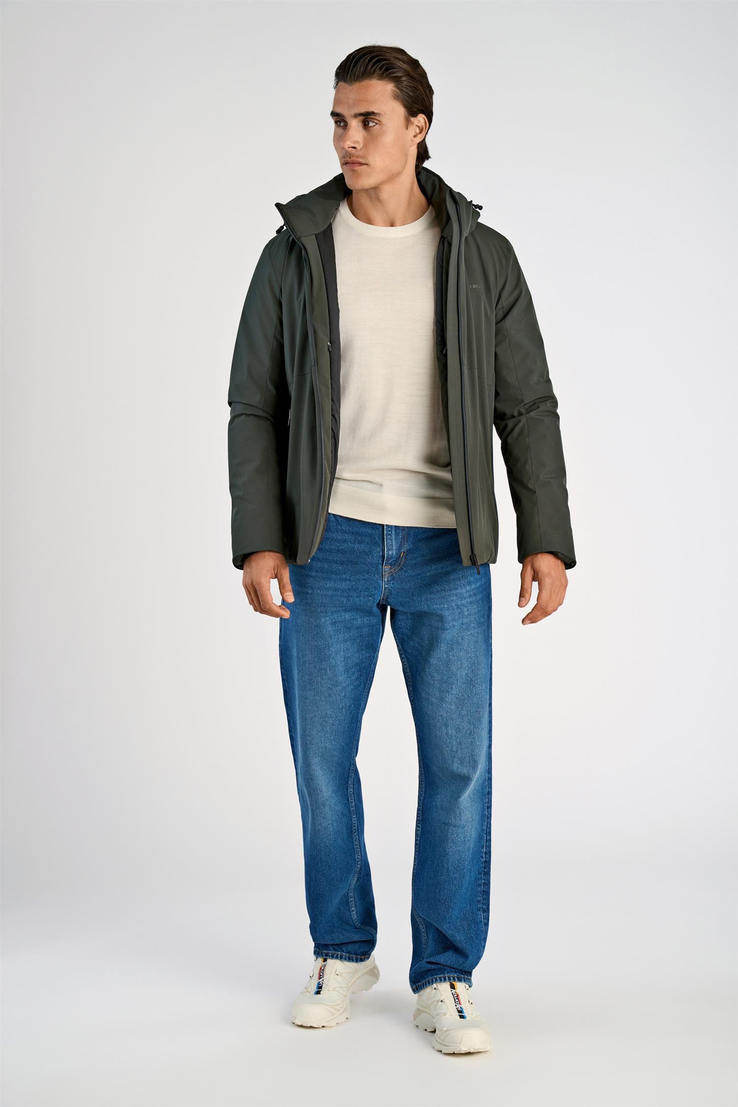Krótka kurtka parka Deep Army