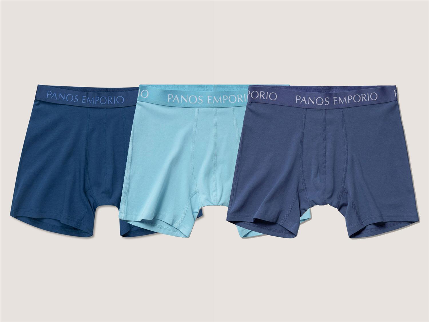 3pk Base Bamboo Boxer Poseidon/High Tide/Water