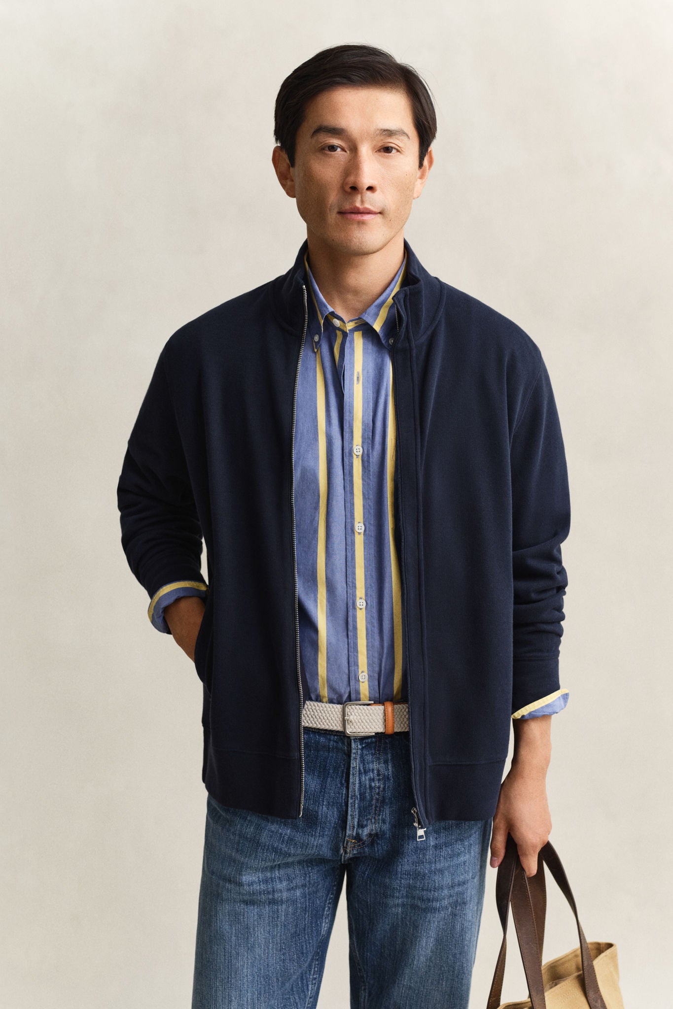 Light Sacker Rib Fz Evening Blue