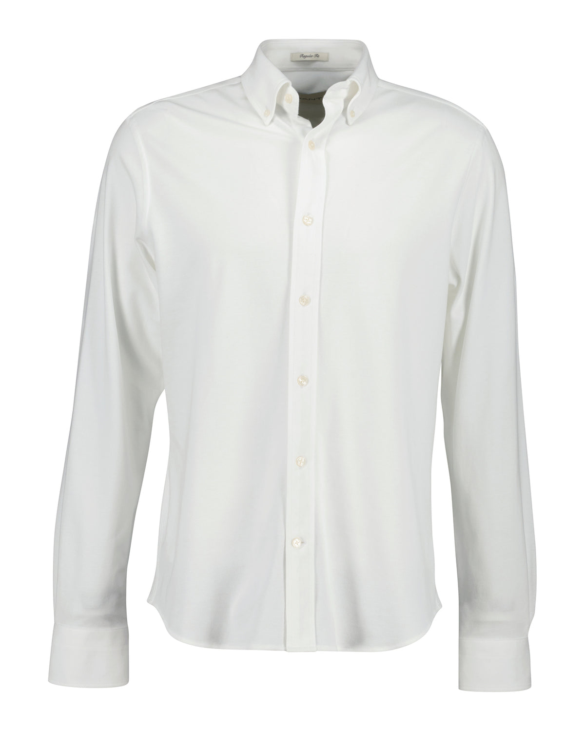 Reg Jersey Pique Stretch Shirt White