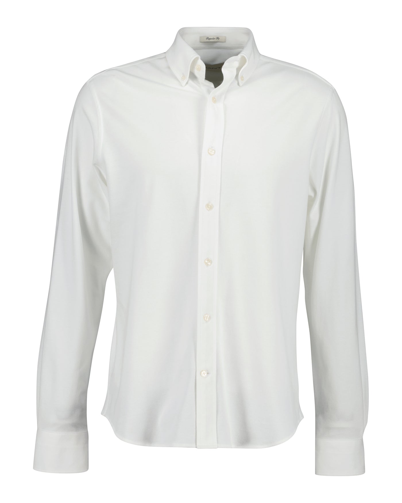 Reg Jersey Pique Stretch Shirt White
