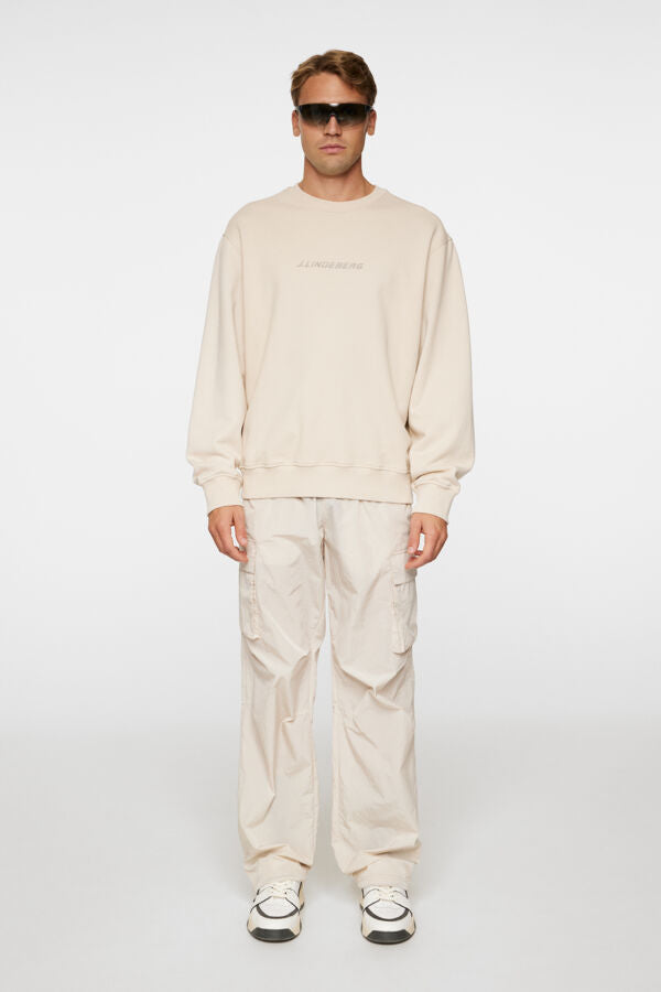 Callan Logo Crew Neck Beige