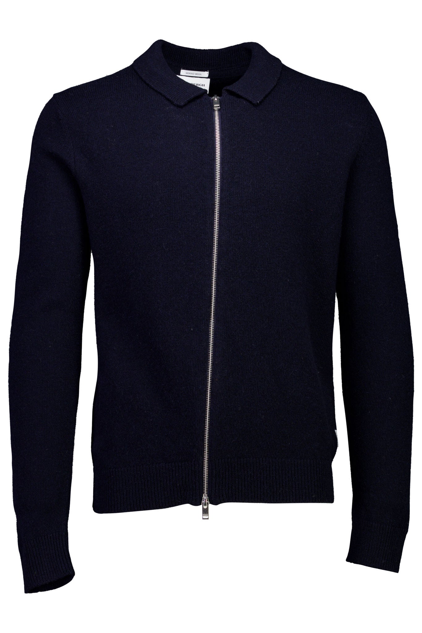 Lambswool L/S cardigan Navy