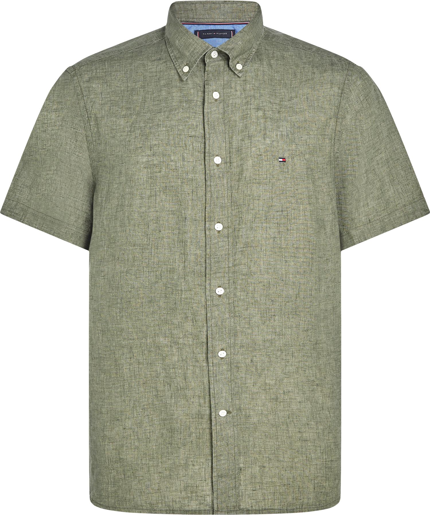 PIGMENT DYED LINEN RF SHIRT S/S Battle Green