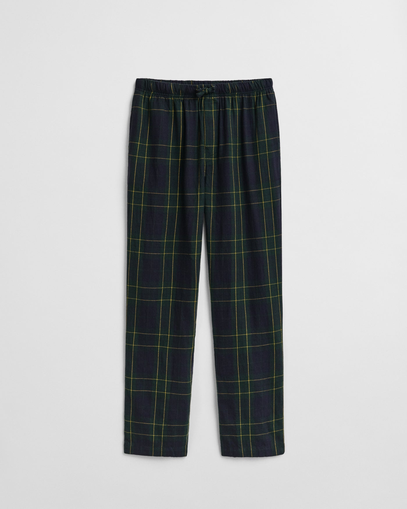 Flannel Check Pants Forest Green