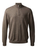 Milan Pullover 1/4 Zip Dark Khaki Melange