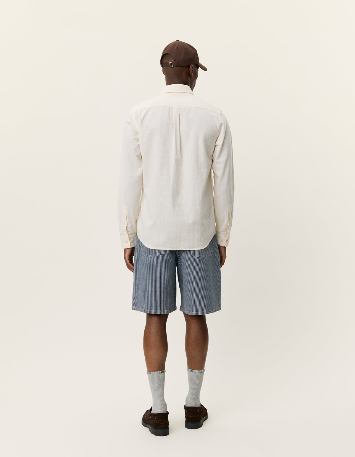 Konrad Cotton linen shirt Eggnog White