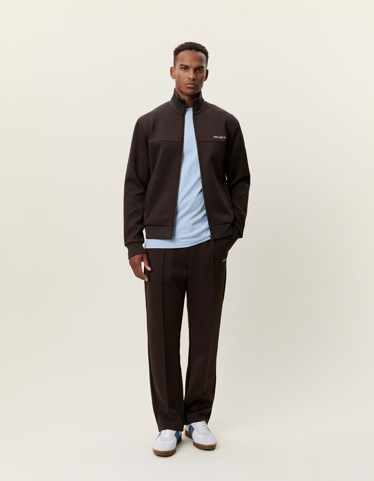 Les Deux Track Jacket Delicioso Brown