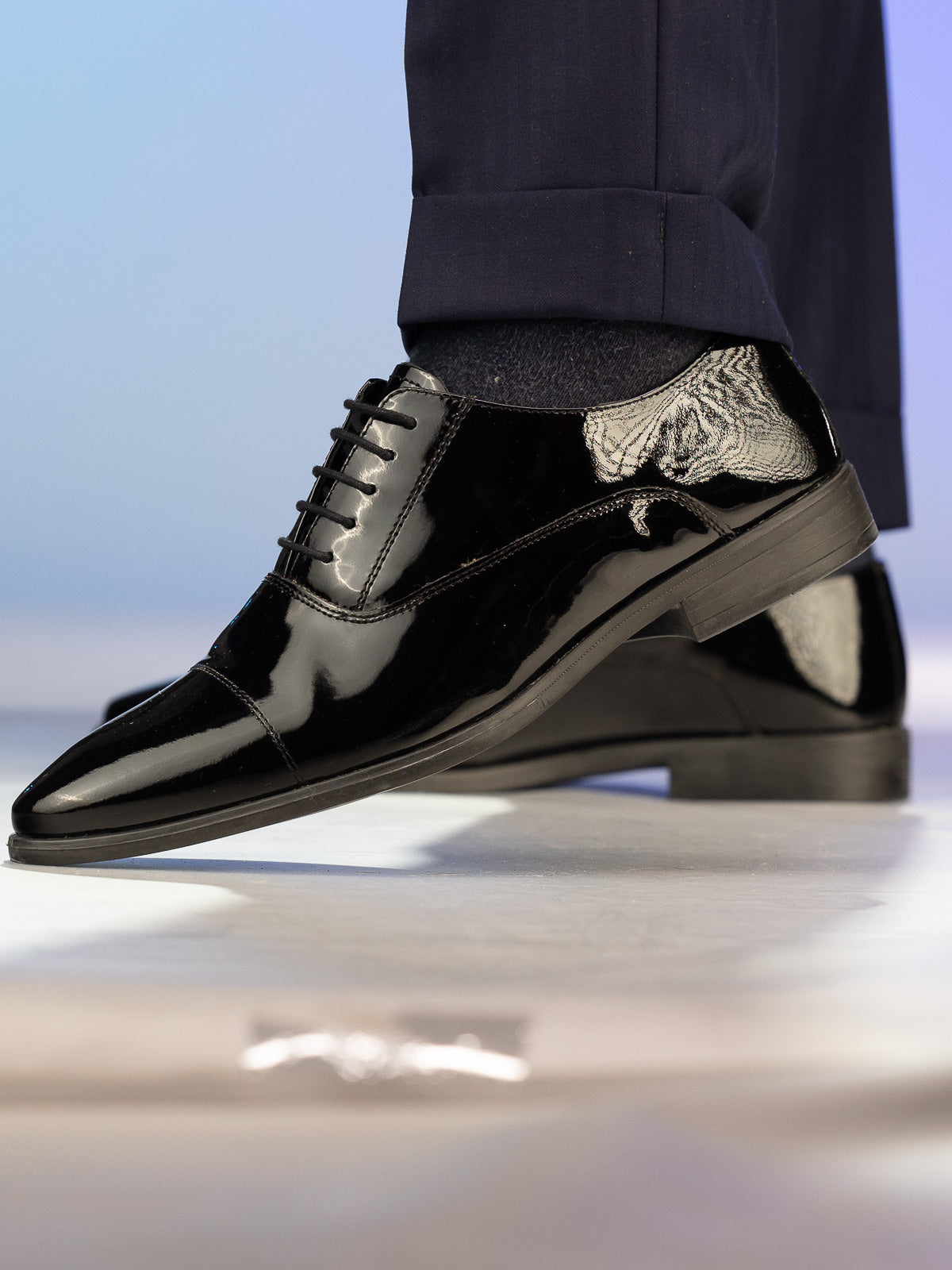 Bergamo Black Patent Lacquer