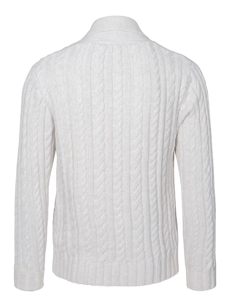 Axel Cardigan White Grey