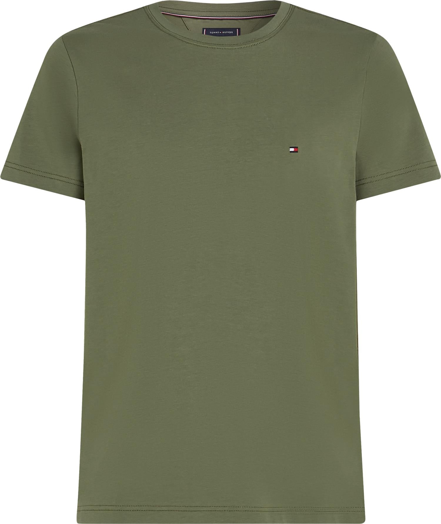 Stretch Slim Fit Tee Battle Green