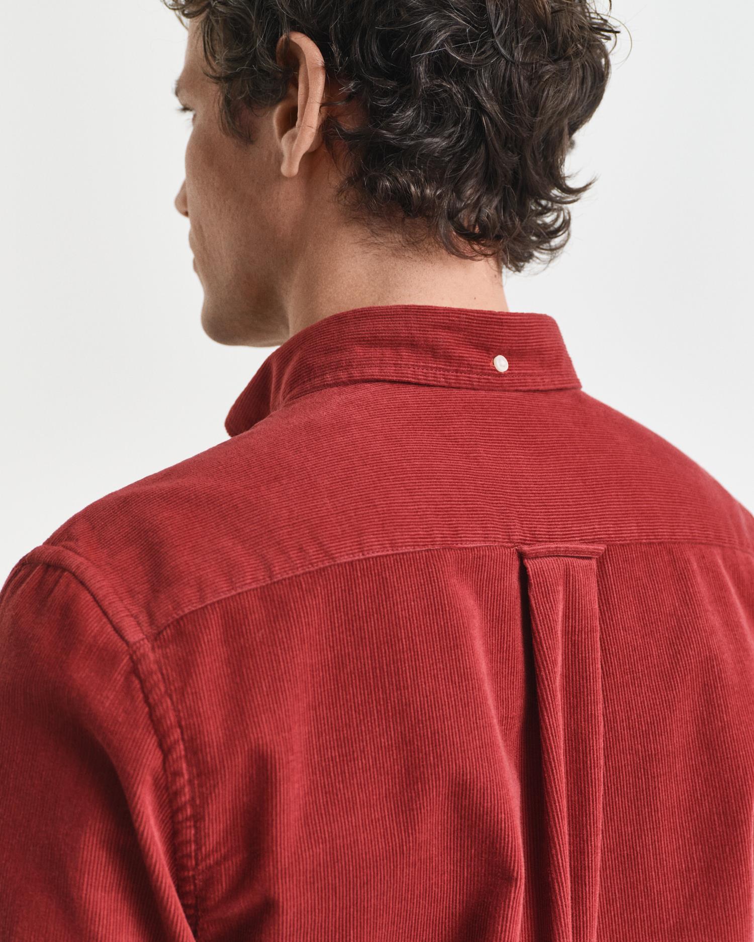 Reg Corduroy Shirt Modern Rust