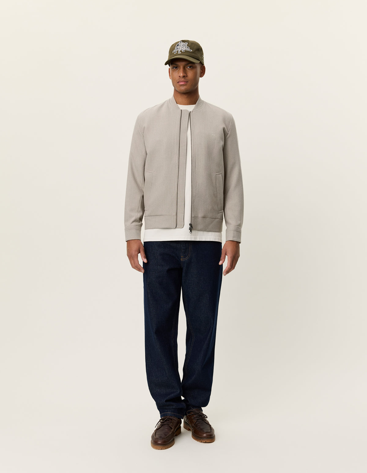Como Reg Bomber Jacket - Seasonal Laurel Oak Sand