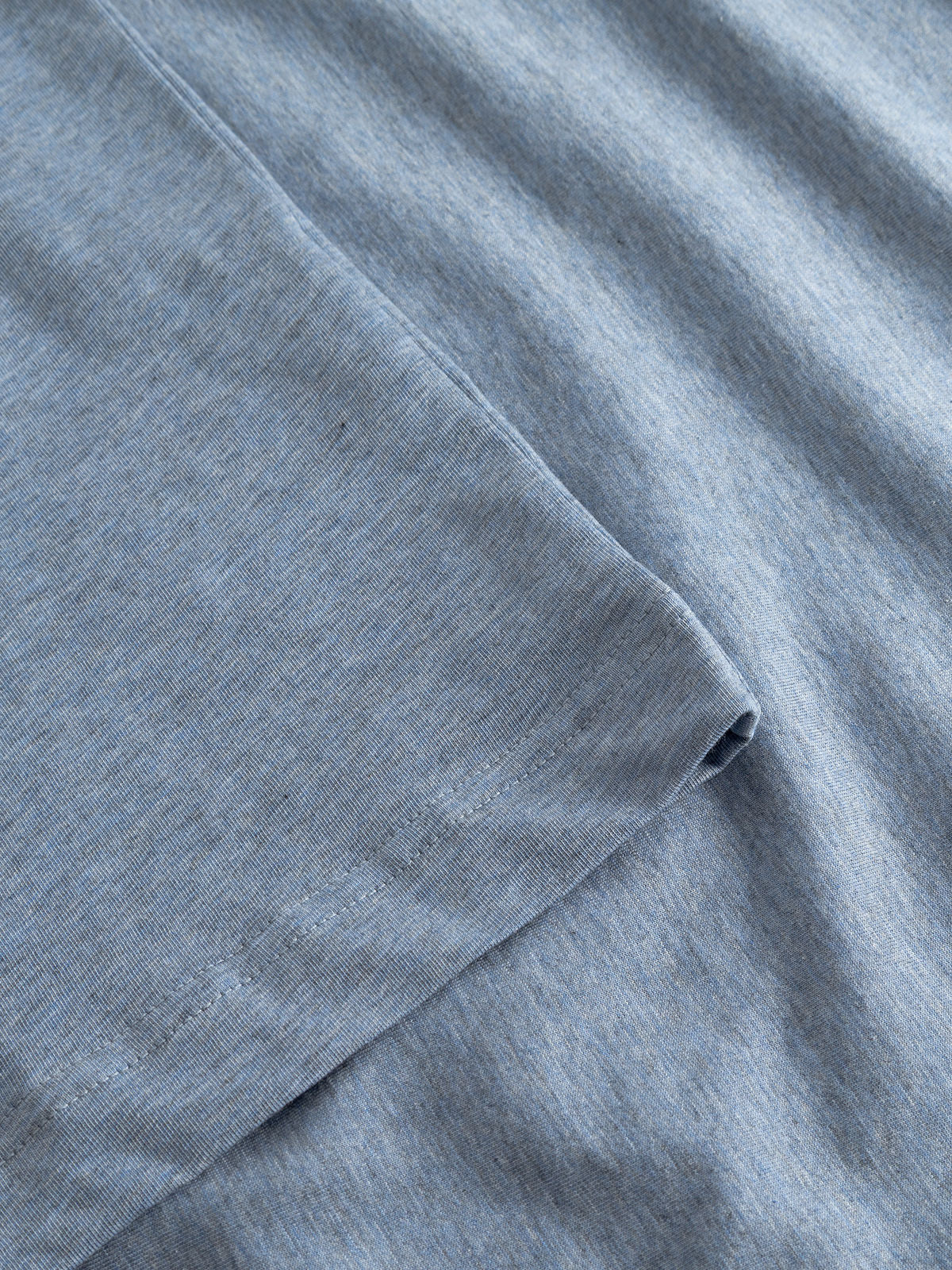 Gabdune Melange New Sst-Shirt Blue Melange