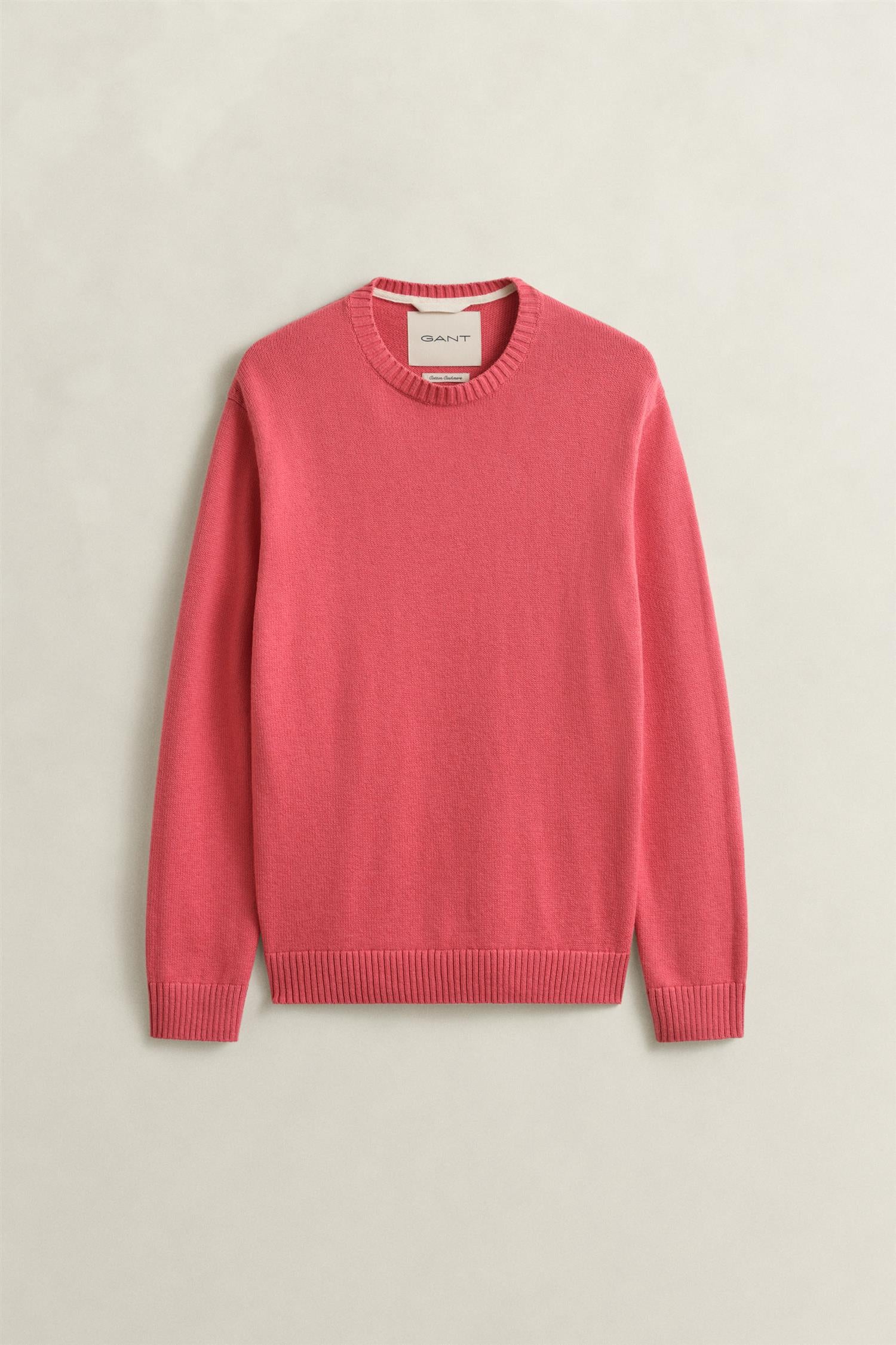 Cotton Blend C-Neck Rose Pink
