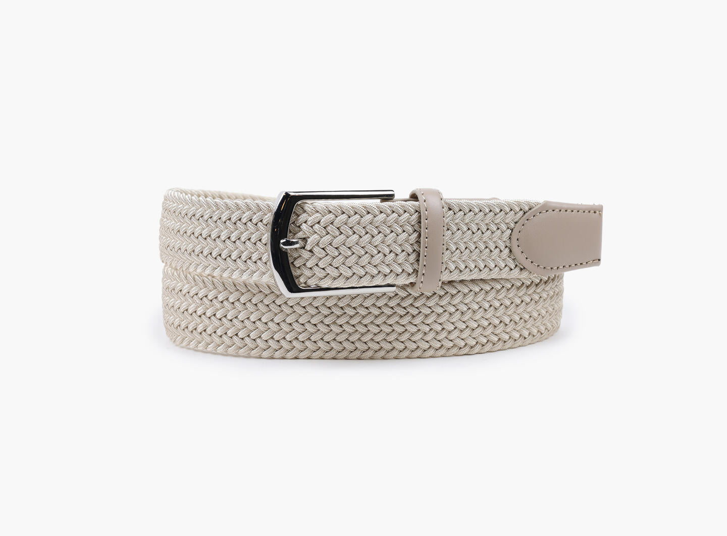 Tim solid elastic belt Beige