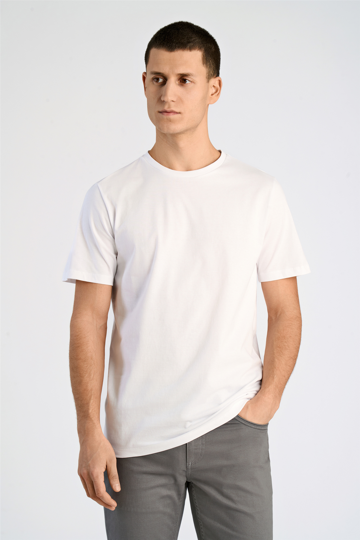 Basic tee S/S Pearl White