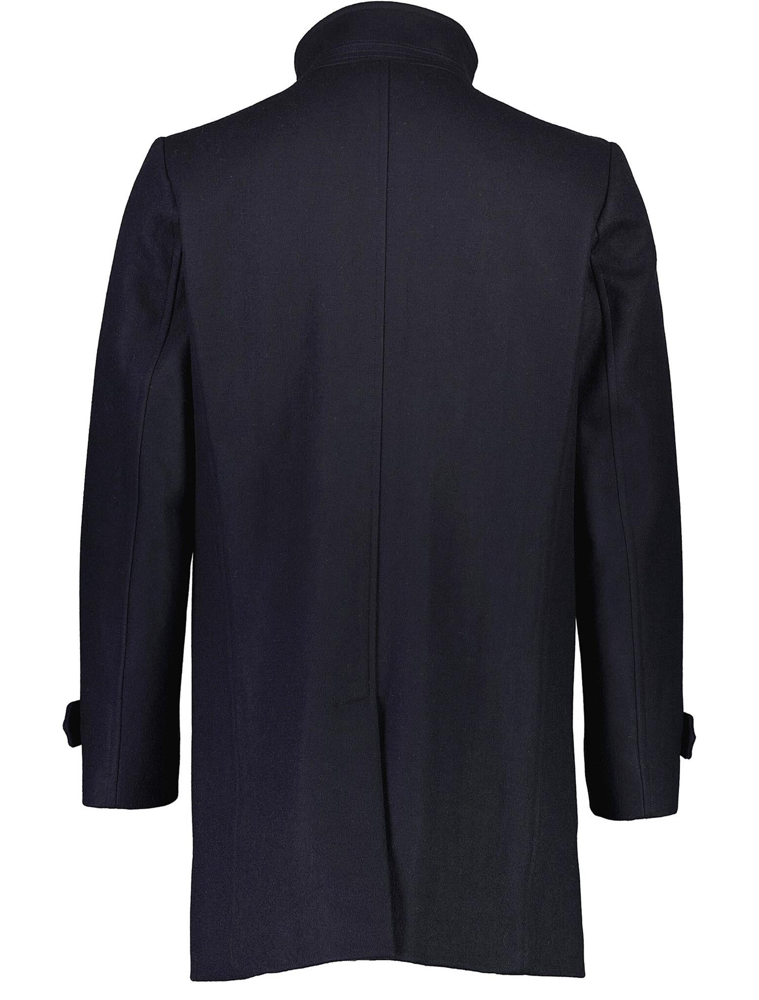 Recycled wool funnet neck Navy