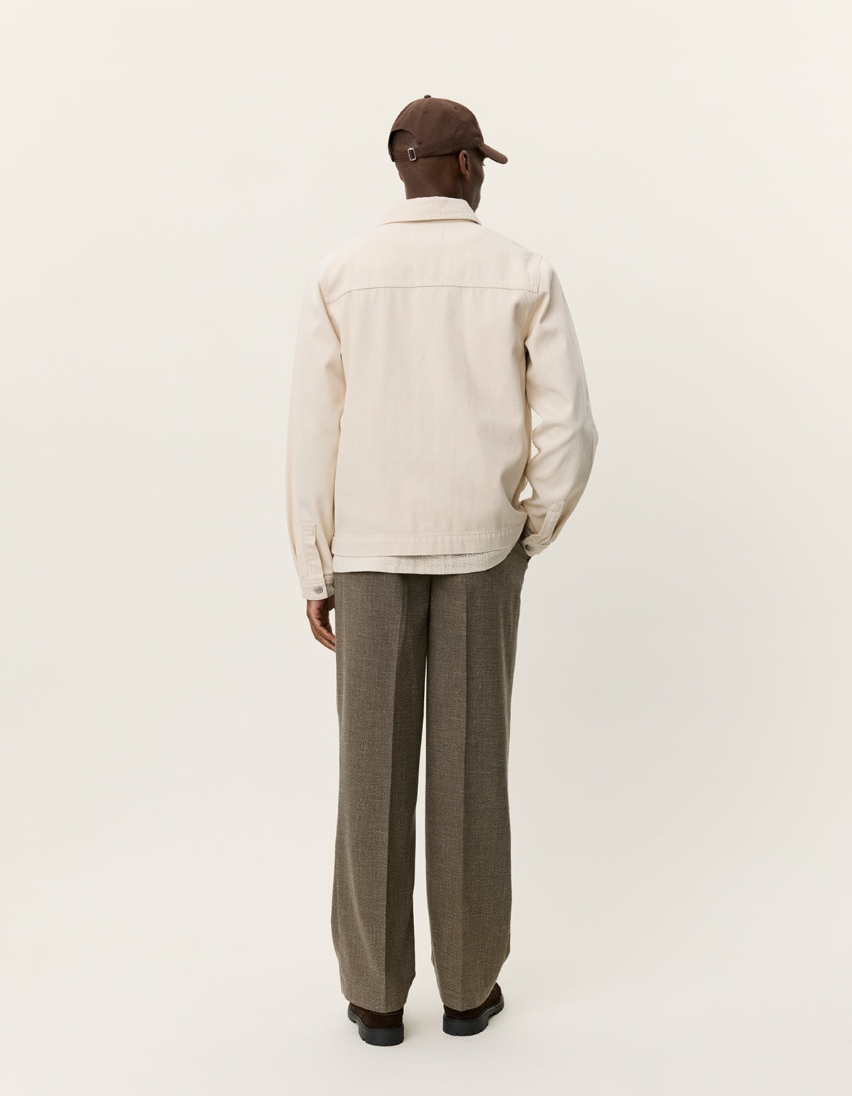 Layton Denim Overshirt Ivory