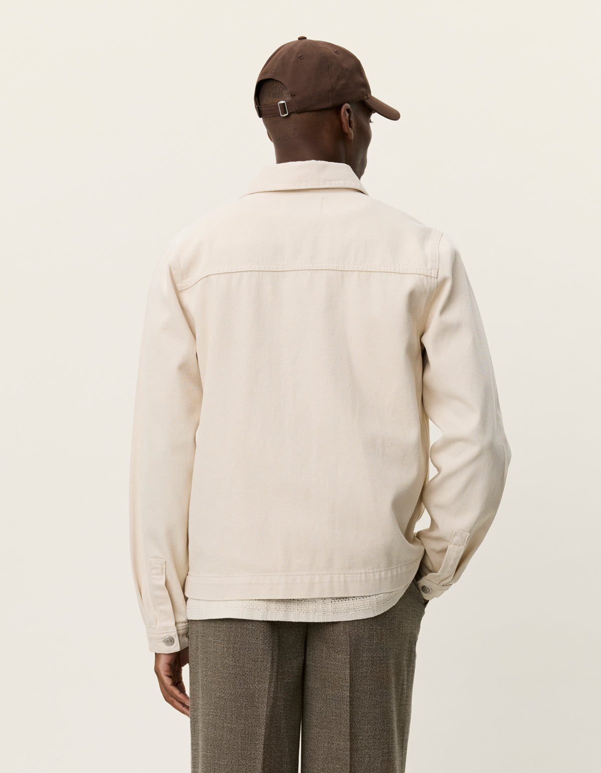 Layton Denim Overshirt Ivory