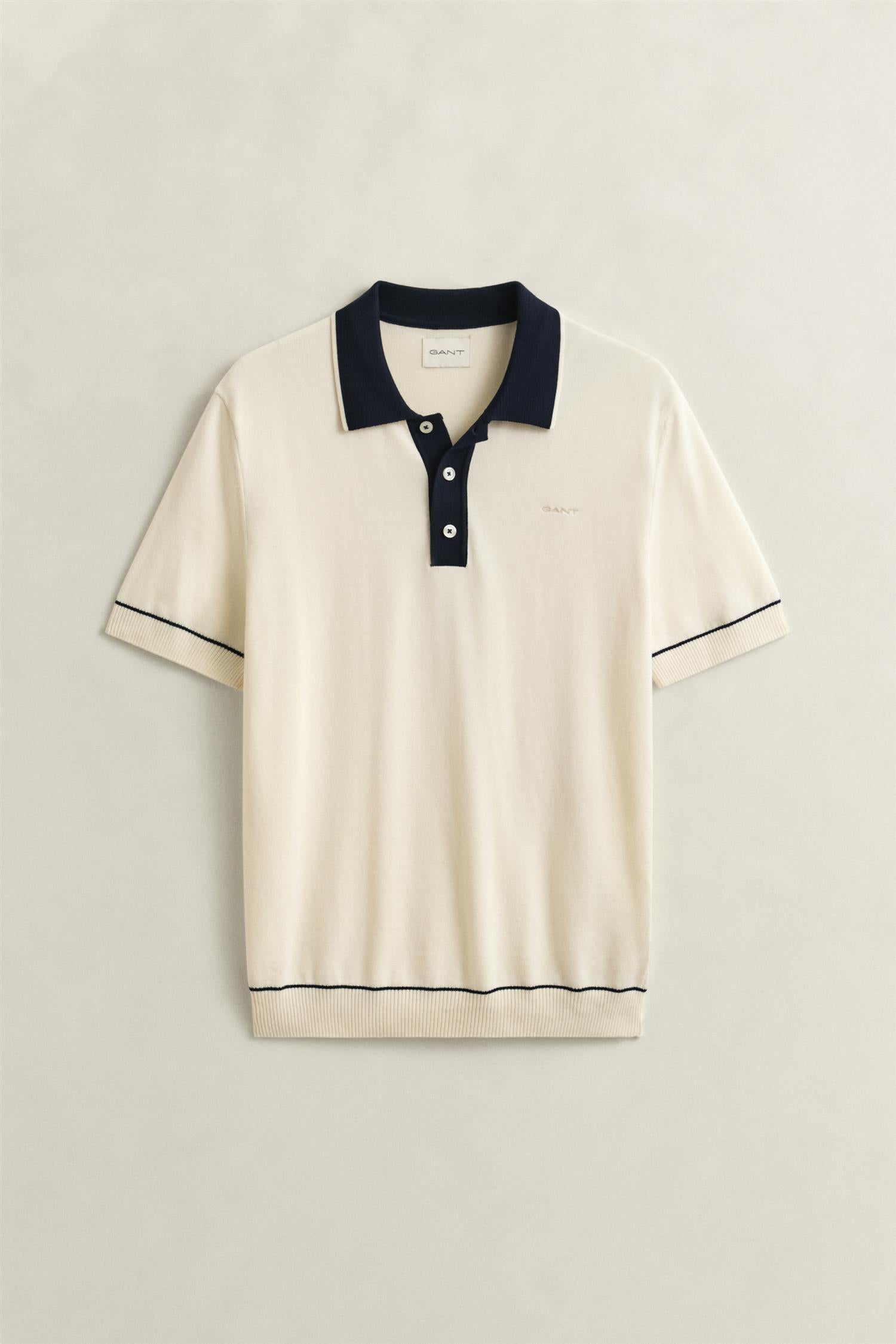 Cotton Modal Polo Cream