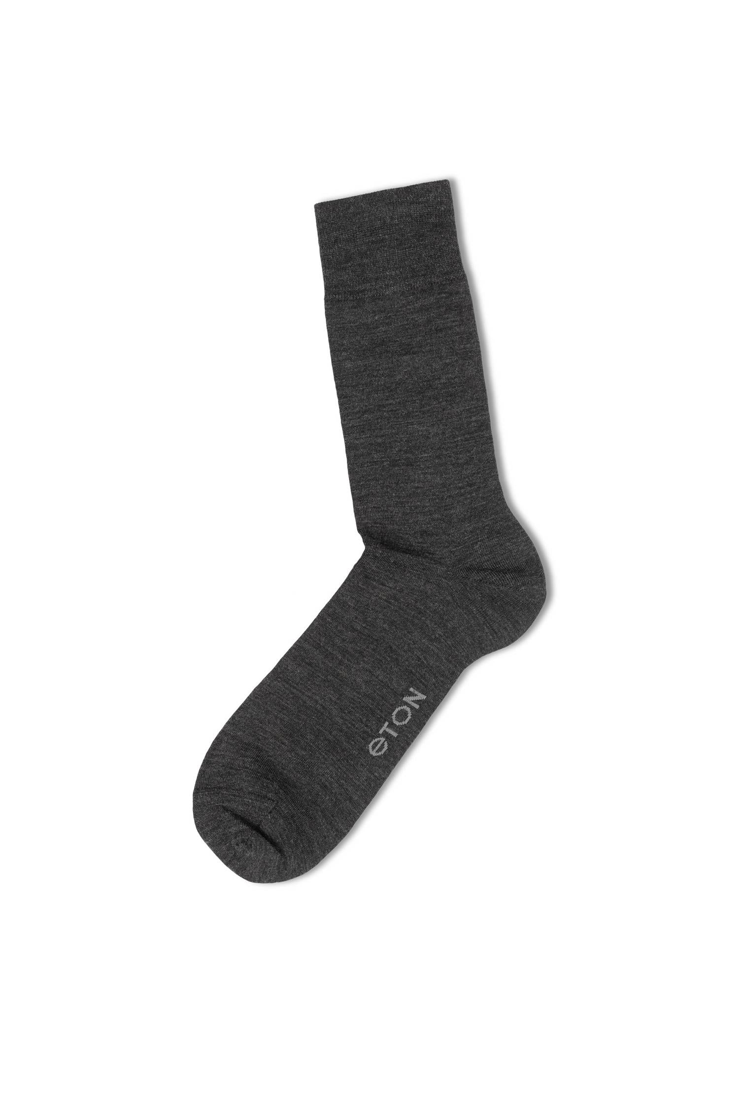 Eton Fine Wool Plain Mørkegrå