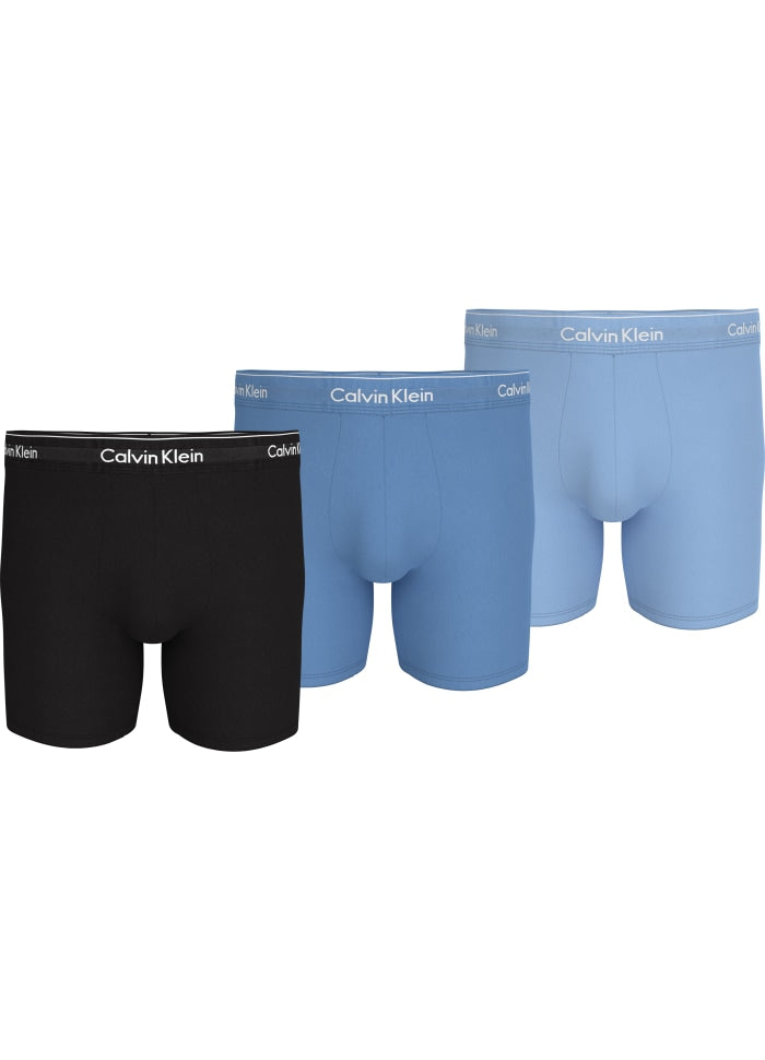 BOXER BRIEF 3PK Czarny, lodowcowy, niebieski dzwonek z DTM Wb